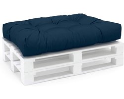 Palletkussens - Kussens voor pallets - Buiten zitten - Waterdicht en vlekbestendig - 120x60x15 cm - Marineblauw