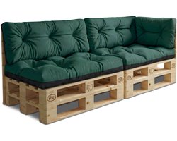 Palletkussens Outdoor Kussen Set van 5 palletkussens - Kussens voor pallets Euopallets palletbank en palletmeubels palletkussens Groen