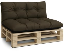 Palletkussens Outdoor Kussen Zitkussen 120x80 cm - Kussens voor pallets Euopallets palletbank en palletmeubels palletkussens 120 x 80 Bruin