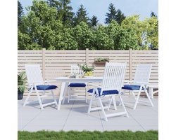 Palletkussens set van 4 - 50x50x7 cm - Waterdichte Oxford stof - Blauw