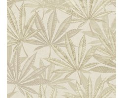 PALMBLADEREN BEHANG | Botanisch - Crème Beige - Living Walls Michalsky 5