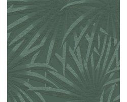 PALMBLADEREN BEHANG | Botanisch - Groen Donkergroen - A.S. Création Casual Living