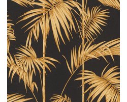 PALMBLADEREN BEHANG | Botanisch - oranje goud - A.S. Création Metropolitan Stories