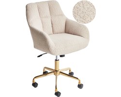 PALMDALE - Bureaustoel - Beige - Polyester