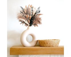 Pampasgras decoratie - dagelijkse eetkamertafel decoratie - tafeldecoratie & droogbloemen groen pampasgras klein voor woonkamer, decoratie bloemen kunstmatig & zomer woning decoratie in boho-stijl