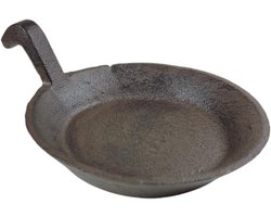 Pan kandelaar met 8 cm standoppervlak - rustieke tafeldecoratie van gietijzer