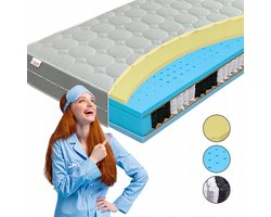 Pan Materac Airy Hybrid Visco 160x200 - Hybride Matras met Visco Schuim