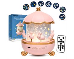 Pandaco® Sterren Projector Nachtlampje Kinderen – Sterrenhemel Projector kind – Nachtlampje Baby & Kind – 21 Thema's – Afstandsbediening & Bluetooth