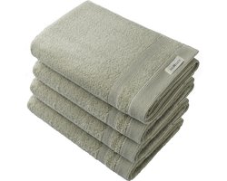 PandaHome - Badhanddoek Set - 4 delig - 4 Badhanddoeken 70x140 cm - 100% Katoen - Groen Badhandoeken - Pala Olive