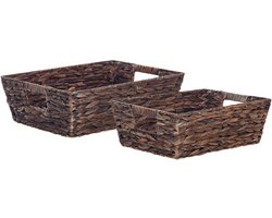 PANDZ - Manden set van 2 - Donkerbruin - Waterhyacinth