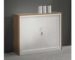 PANELENSET (ombouw t.b.v. roldeurkast) breed 120CM diep 43CM bladkleur Licht Eiken