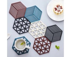 Pannen Onderzetters - 8 stuks - Siliconen Onderzetter Mat set - Multifunctioneel keukengereedschap voor kommatten, vaatmatten en placemats - Vaatwasmachinebestendig
