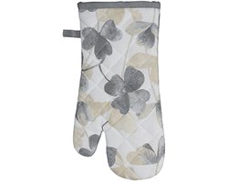 Pannen - want - Klavertje vier - Grijs - Beige - 17 x 32 cm