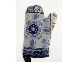 Pannen-want - Mural - Tegelmotief - Delfts blauw