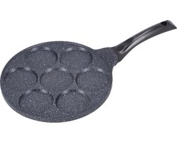 Pannenkoekenpan - Crêpemaker - Pancake Maker - Pancake Pan 7 Kop Marmeren Anti Aanbaklaag