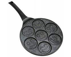 Pannenkoekenpan met 7 holtes - Geschikt voor alle warmtebronnen - 26,5 cm