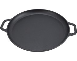 Pannenkoekenpan van gietijzer voor gelijkmatige verwarming in de keuken - Geschikt voor pannenkoeken en flatbreads - 35cm