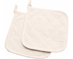 Pannenlappen, naturel, 20 stuk/ 1 doos