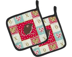 Pannenlappen - Ovenwanten - Keukenbescherming - Gedikte Isolatie - 7.5x7.5 Inch - Multicolor