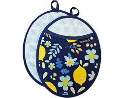 Pannenlappen, Set van 2, Katoen - Ladelle | Positano