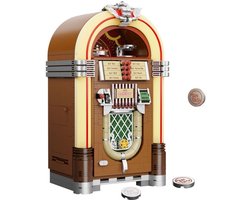 Pantasy 85020 Classi Retro Jukebox bouwset | Mega icons creator modelbouw | Console computer constructie educatief speelgoed bouwpakketten voor volwassenen & kinderen | DIY expert muziekdoos gechikt voor lego | Bouwdoos met 1273 bloks