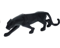 panter - polystone geometrisch - decoratie woonkamer - decoratie - zwart