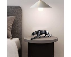 Panther Sculptuur Modern Luipaardbeeldje Decoratie Abstract Geometrisch Model Handwerk Standbeelden Decoratie voor Woonkamer Huis Boekenkast B-L