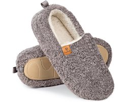 Pantoffels Dames - Sloffen - Maat 38/39 - Grijs - Anti-slip - Comfeet