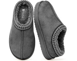 Pantoffels Dames - Sloffen - Maat 40/41 - Grijs - Anti-slip - Comfeet