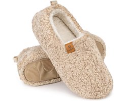 Pantoffels Dames - Sloffen - Maat 42/43 - Khaki - Anti-slip - Comfeet