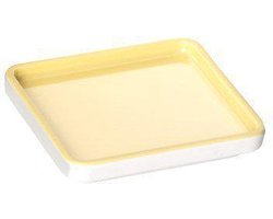 Pantone Serveerschaal - S - Vierkant - 8 x 8 x 1,3 cm - Sunshine 12-0727 - Geel