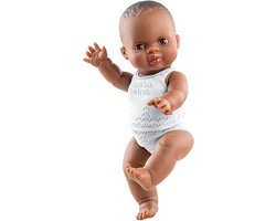 Paola Reina Gordi babypop donker meisje met ondergoed 34cm