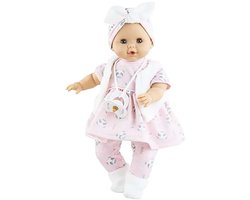 Paola Reina Sonia Panda blank meisje met blauwe ogen met mechanisme 36cm