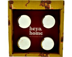 Paoletti Home Hoogwaardig Marmeren & Koperen Kastknoppen - Meubelknop Handgemaakt - 4 Stuks