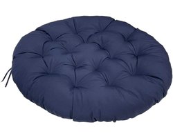 Papasan kussen - Hangstoel kussen - Comfortabel zitten - Waterdichte stof - 50x50cm - Navy blauw