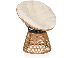 Papasanstoel / draaistoel WEAVORA Outdoor beige hjh LIVING