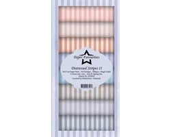 Paper Favourites Distressed Stripes II Slimline Paper Pack (PFS034)