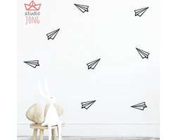 Paperplane/vliegtuigjes van papier muurstickers
