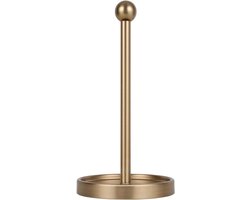Papier Handdoekhouder - Keukenrolhouder - Keuken Organisatie - Verzwaarde Basis - 35.6 cm Lengte - Warm Goud