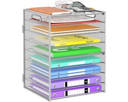 Papier Organizer - Documenten Sorteerder - Bureau Organiseren - 9 Lades - 41.91 cm Hoog - Zwart