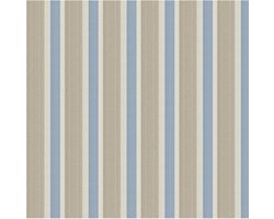 Papier streep creme/blauw 1215-5