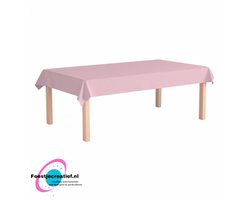 Papier tafelkleed - Pastel roze - 274 x 137cm - Feestjecreatief