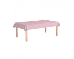 Papier tafelkleed - Pastel roze - 274 x 137cm - Feestjecreatief