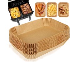 Papieren Bakvellen voor Airfryer 20x20 cm - Set van 150 stuks - Geschikt voor Airfryer, Oven, Pannen, Magnetron - Accessoires voor Airfryer
