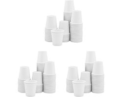 Papieren Bekers - Kleine bekers - Mondwater gebruiken - Handige dispensers - 300 stuks - Wit