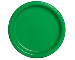 Papieren Borden 23 cm - Emerald Groen - Set van 16 Stuks