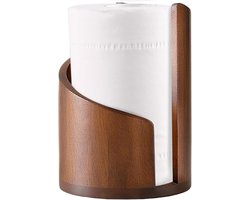 Papieren Handdoek Houder - Keukenrolhouder - Aanrecht Decoratie - Stevige Houten Standaard - 29 x 20 x 7.62 cm