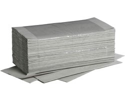 Papieren Handdoeken - Vouwdoeken - Hygiënisch Handen Wassen - 100% Gerecycled Materiaal - 20x250 Vel - Naturel