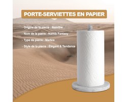 Papieren Handdoekhouder - Keukenrolhouder - Aanrechtblad Opslag - Natuurlijk Steen Materiaal - Namib Fantasy