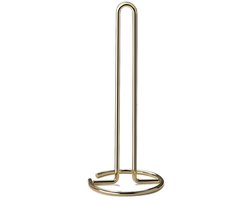 Papieren handdoekhouder, roestvrijstalen keukenrolhouder, handdoekdispenser, gemakkelijk te scheuren, keukenrolhouder voor badkamer - goud